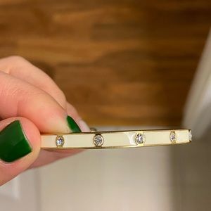 Kate Spade New York Crystal and Enamel Hinged Bracelet